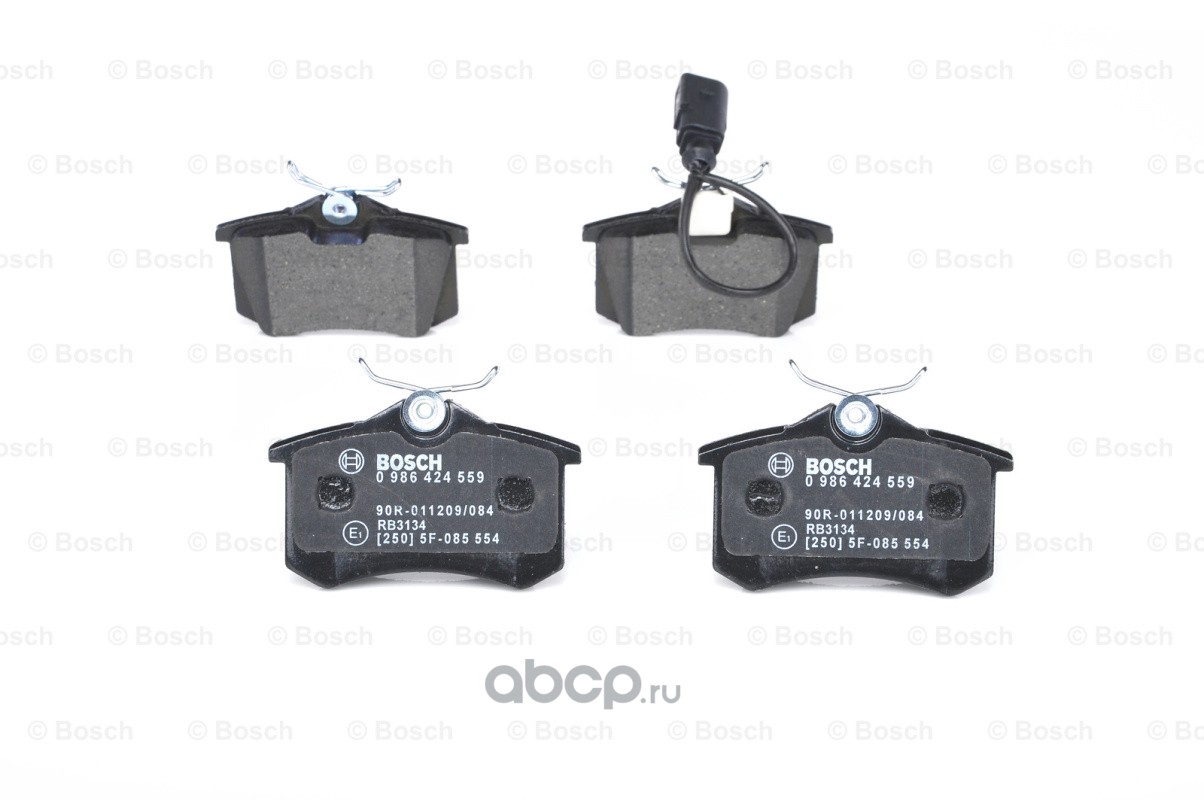 Bosch 0986424559 Колодки тормозные дисковые задние Bosch