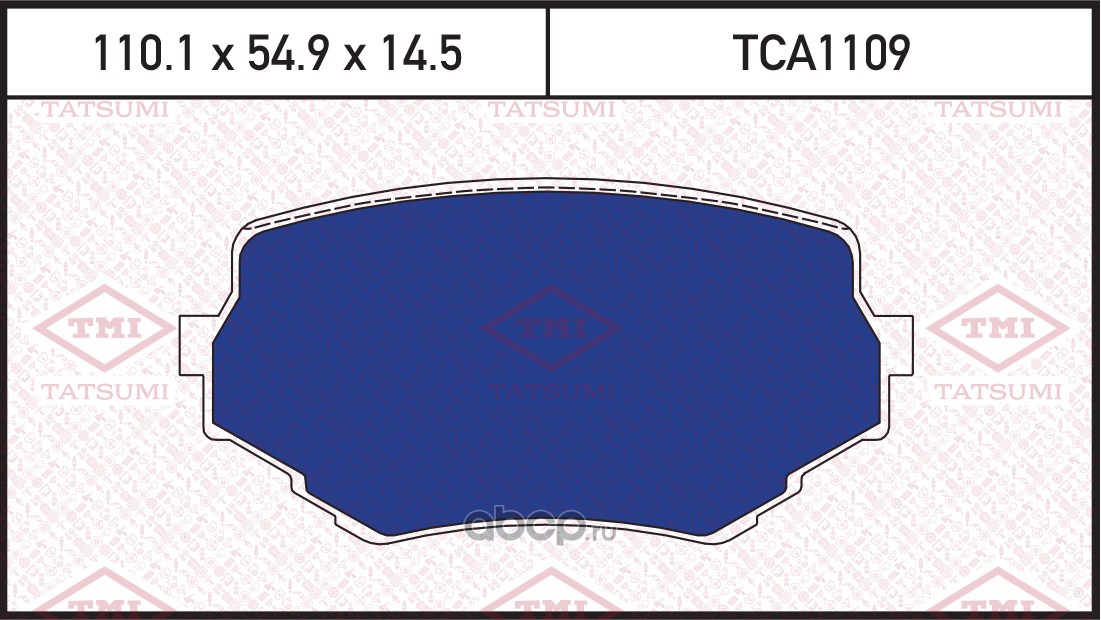 TATSUMI TCA1109 Колодки тормозные дисковые передние