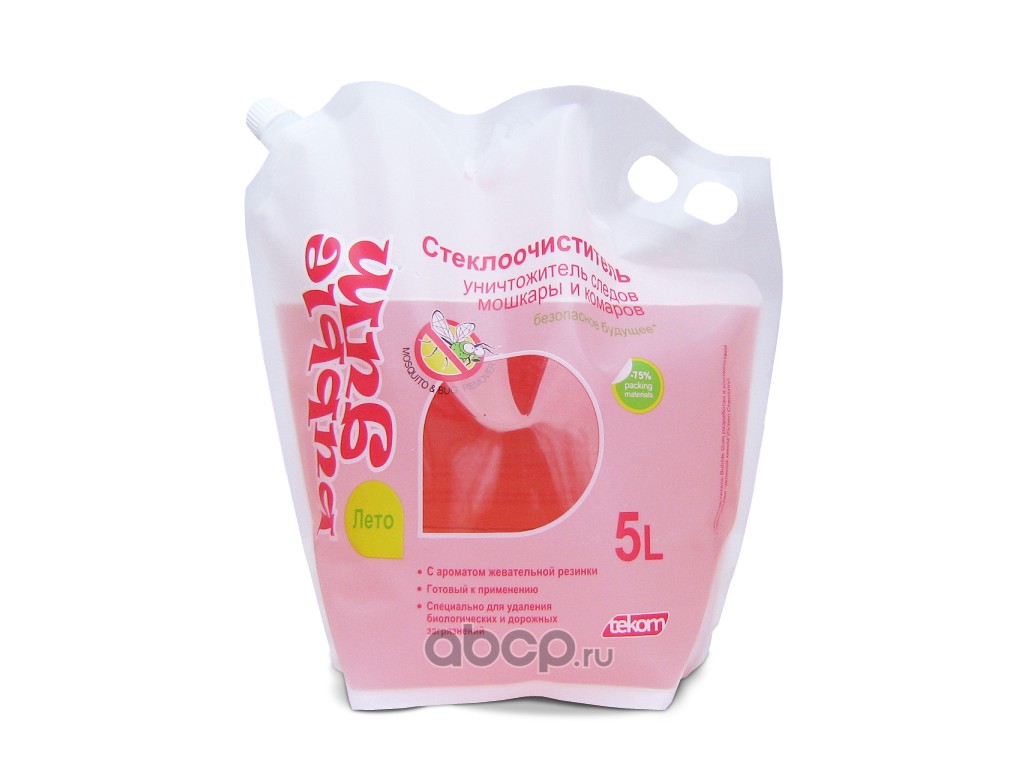 Bubble Gum 4607066981203 Стеклоочиститель марка 01,Bubble Gum лето,5л, Дой-пак