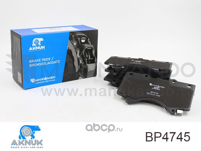 AKNUK BP4745 Колодки тормозные дисковые передние LAND CRUISER 200 (_J2_) 4.5 D V8 AKNUK