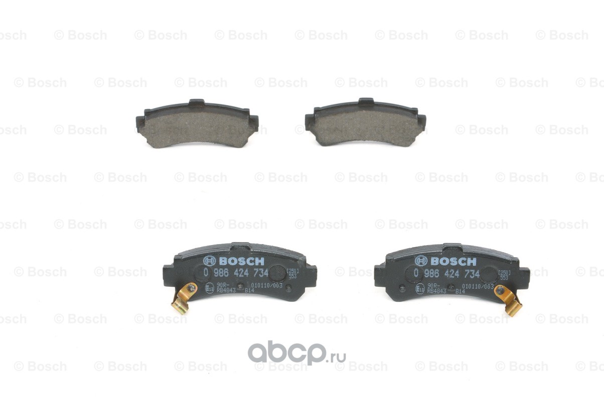 Bosch 0986424734 Комплект тормозных колодок, дисковый тормоз