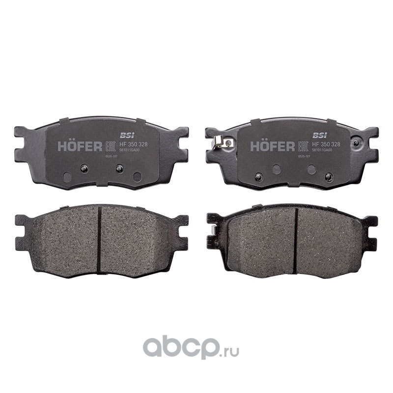 HOFER HF350328 Колодка торм. перед. "Premium" Hyundai Accent, i20, Kia Rio