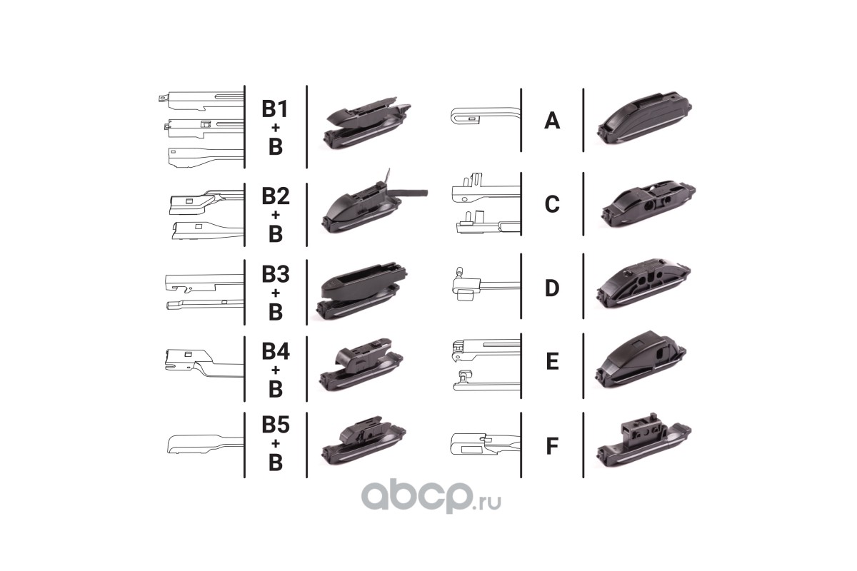 ULF-19 AUTOPROFI Щетка стеклоочистителя бескаркасная Autoprofi 19