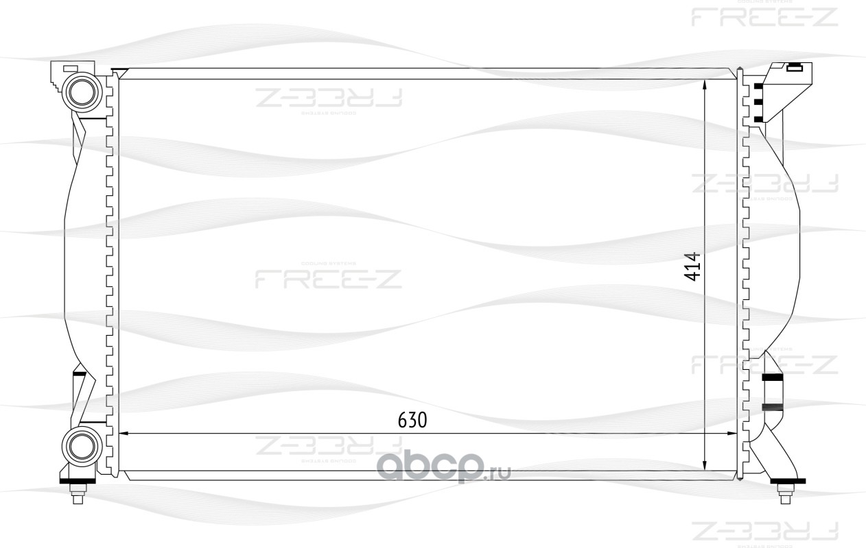 FREE-Z KK0104 Радиатор охлаждения