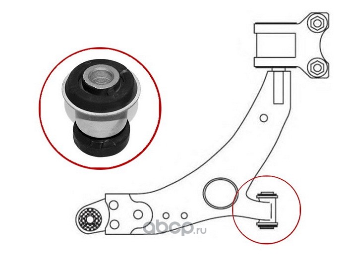 Сайлентблок переднего рычага в сборе