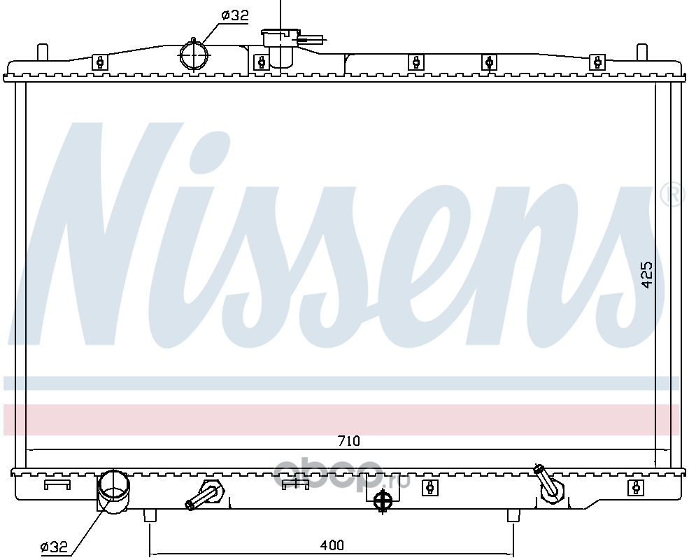 Nissens 62459 радиатор. Nissens 62459 радиатор 1шт. 218139ha.