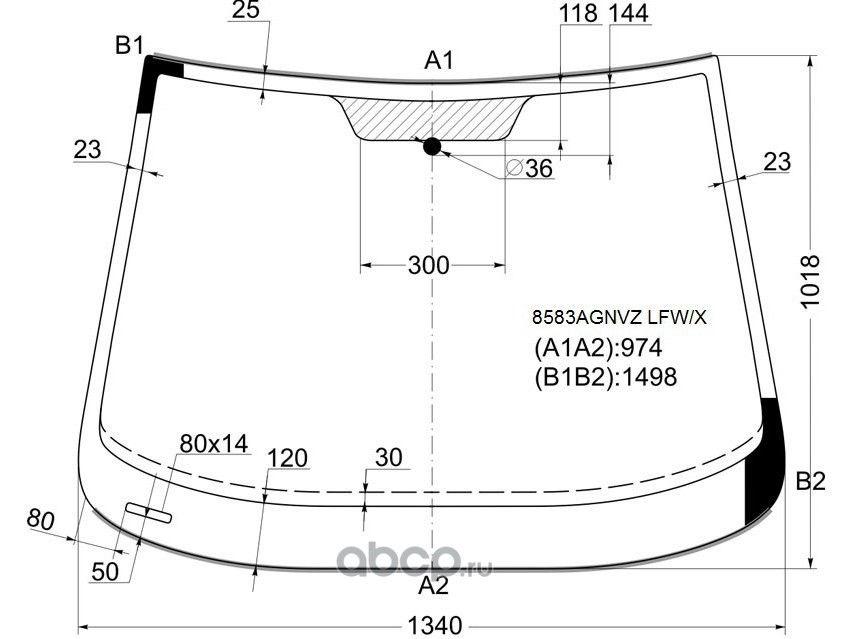 Размер лобового стекла ix35