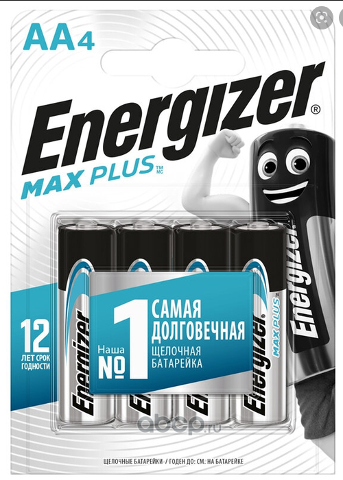 Energizer E301325001 Батарейки ENR Max Plus AA/E91 BP4 (Блистер 4 шт)