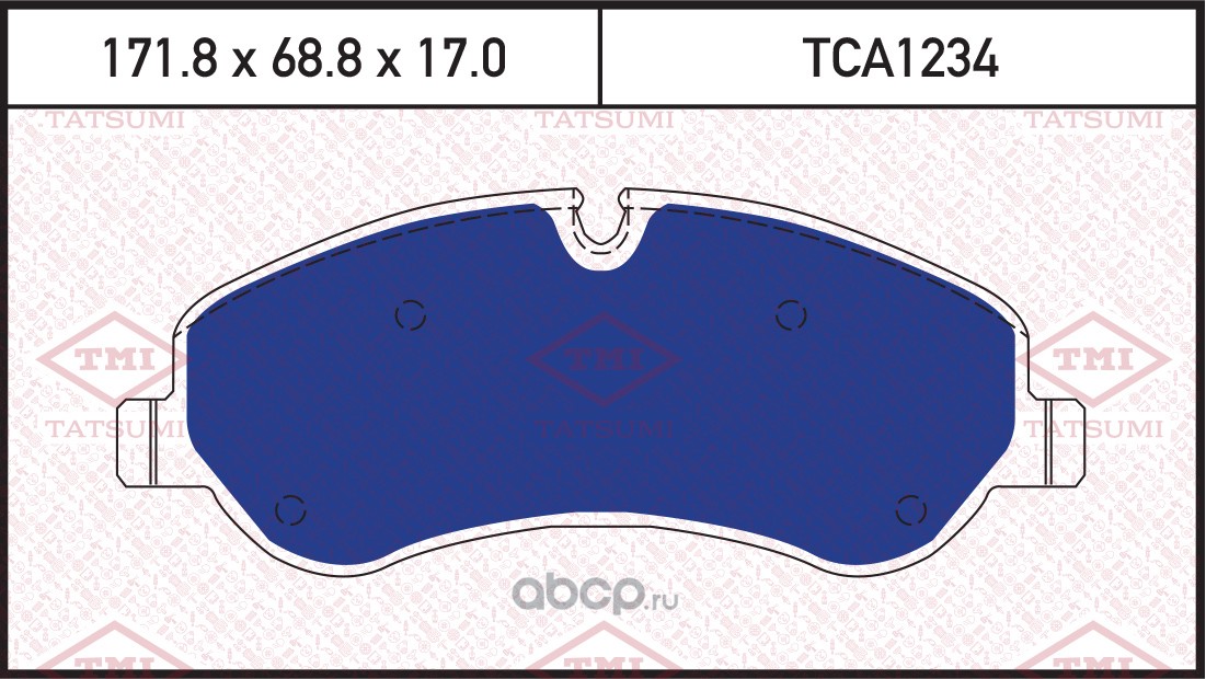 TATSUMI TCA1234 Колодки тормозные дисковые передние