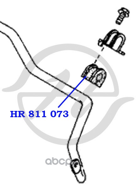 Hanse HR811073 Втулка стабилизатора передней подвески