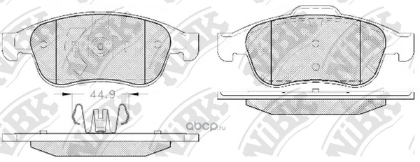 Fn0673 колодки для duster