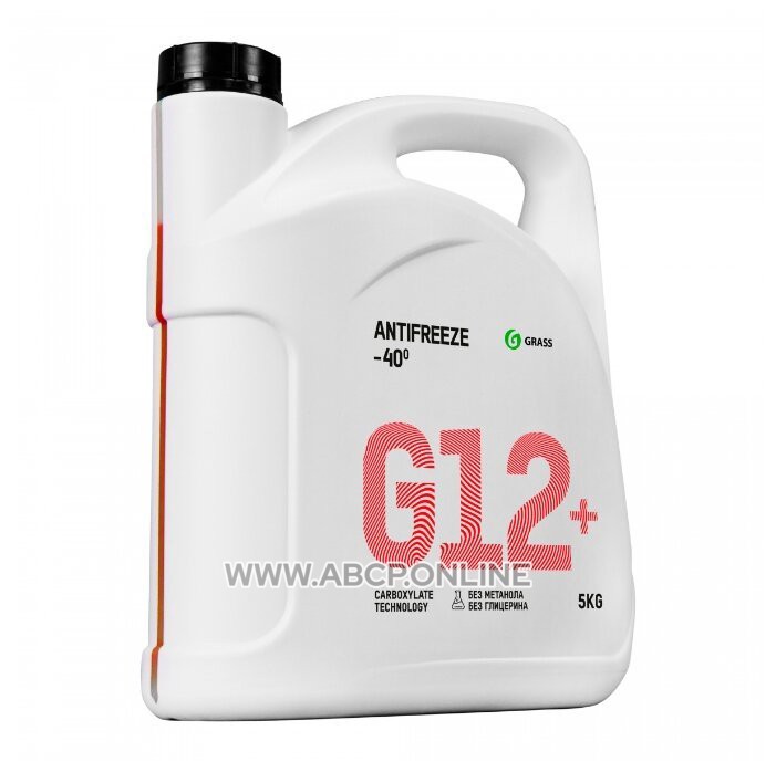 GraSS 110332 Жидкость охлаждающая низкозамерзающая  Антифриз G12+ -40  5кг, шт