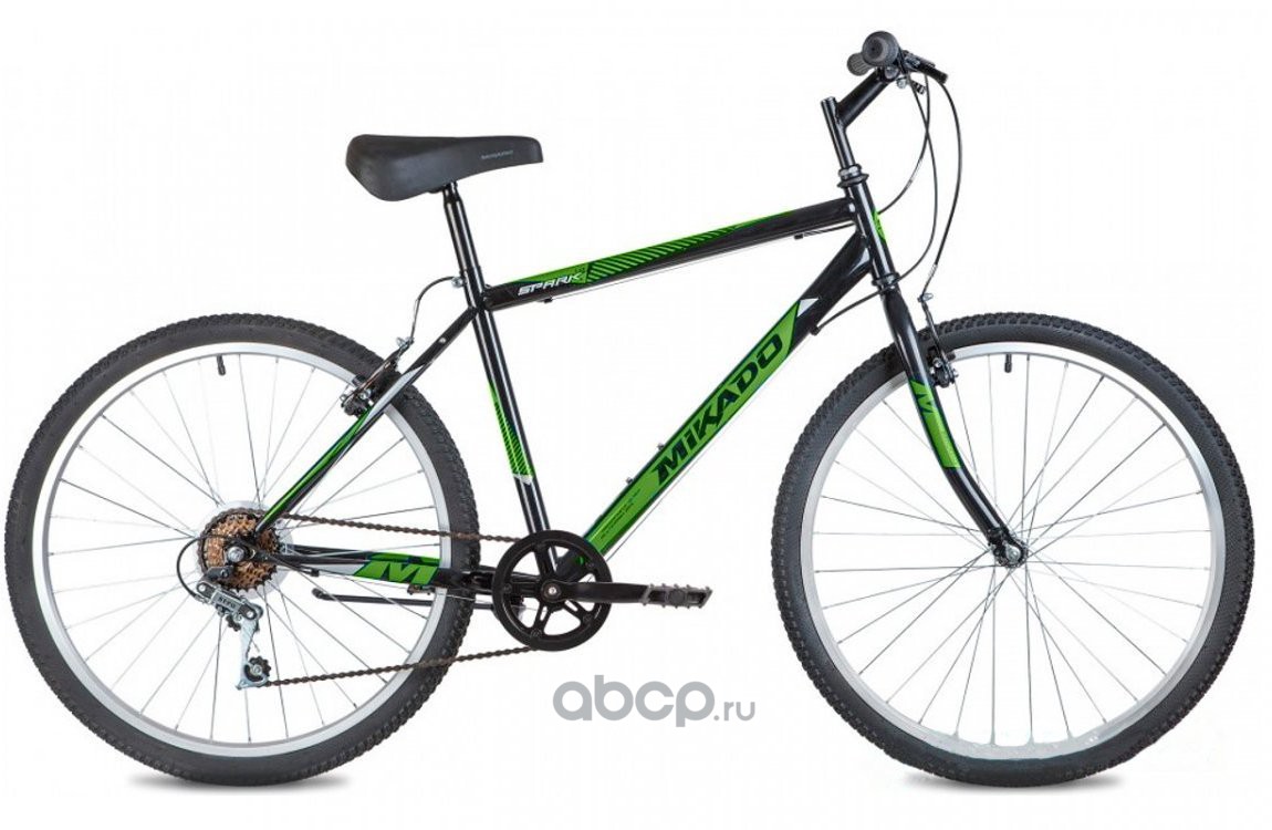 Велосипед MIKADO 26 SPARK 1.0 зеленый, сталь, размер 18 26SHVSPARK1018GN1