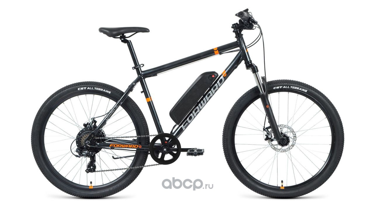 Forward 1BKW1E167003 Электровелосипед 26&quot; FORWARD CYCLONE PLUS 26 2.0 disc 500w (7 ск., 12 Ah, рама сталь 17&quot;) темно-синий