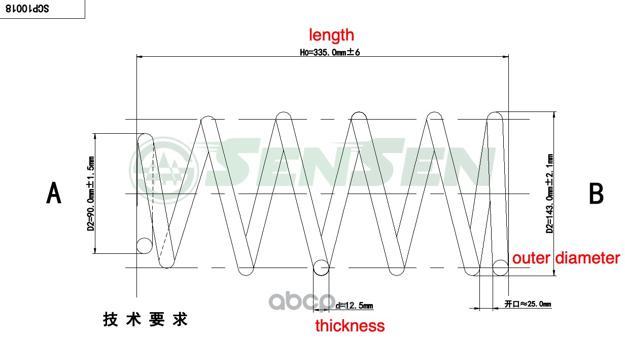 Запчасти ПРУЖИНА ПОДВЕСКИ передняя Skoda Octavia 96-04 1.4, 1.6