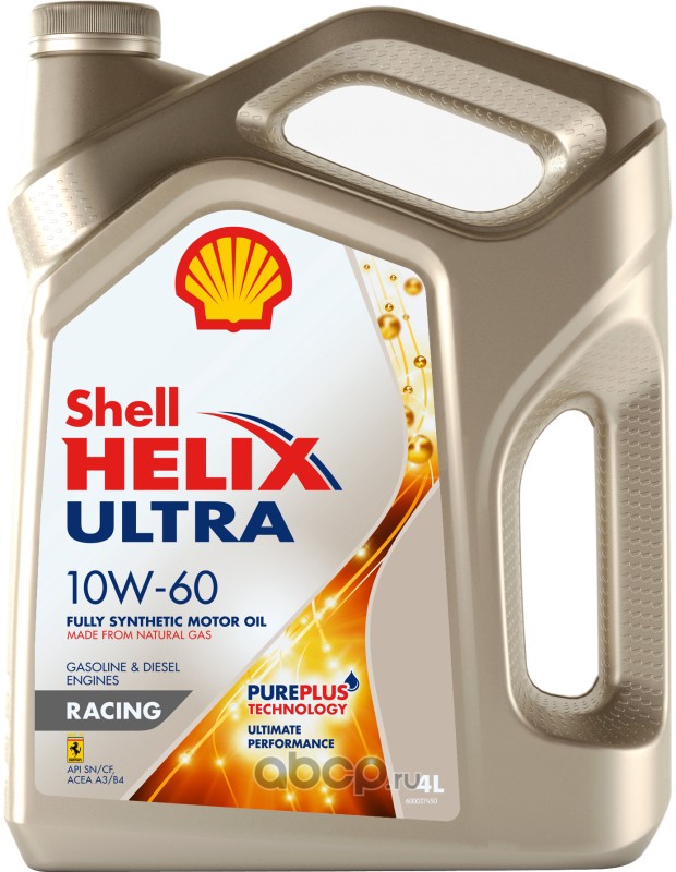 Shell 550046412 Масло моторное синтетика 10W-60 4 л.