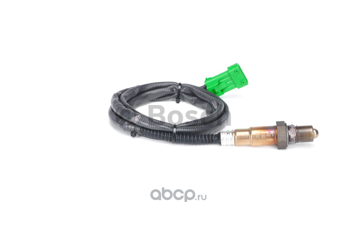 Bosch 0258006026 Датчик кислорода, лямбда-зонд PEUGEOT 206/306/307/406 mot.RFK/KFW/KFX/NFZ/RFN/3F