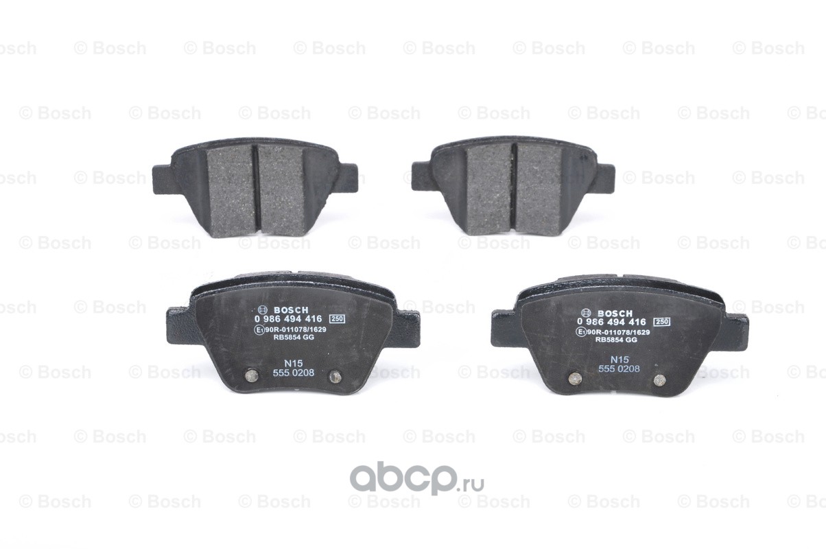 Bosch 0986494416 Колодки тормозные задние