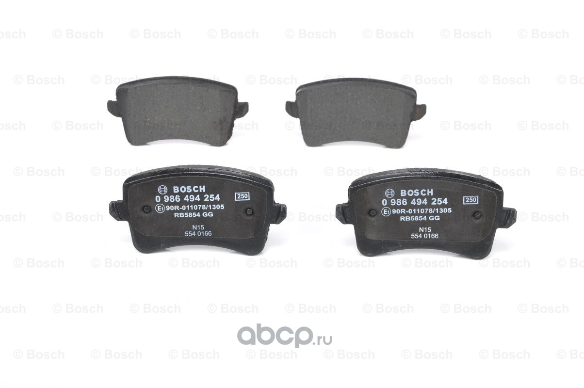 Bosch 0986494254 Комплект тормозных колодок, дисковый тормоз