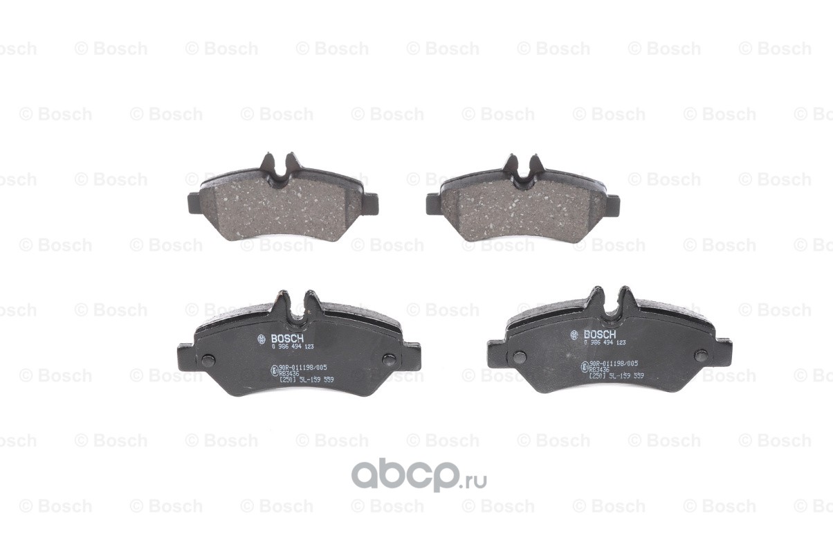 Bosch 0986494123 Комплект тормозных колодок, дисковый тормоз