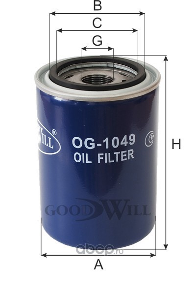 Goodwill OG1049 Фильтр масляный двигателя