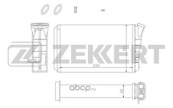 Zekkert MK5028 Радиатор отоп. Opel Omega B 94-