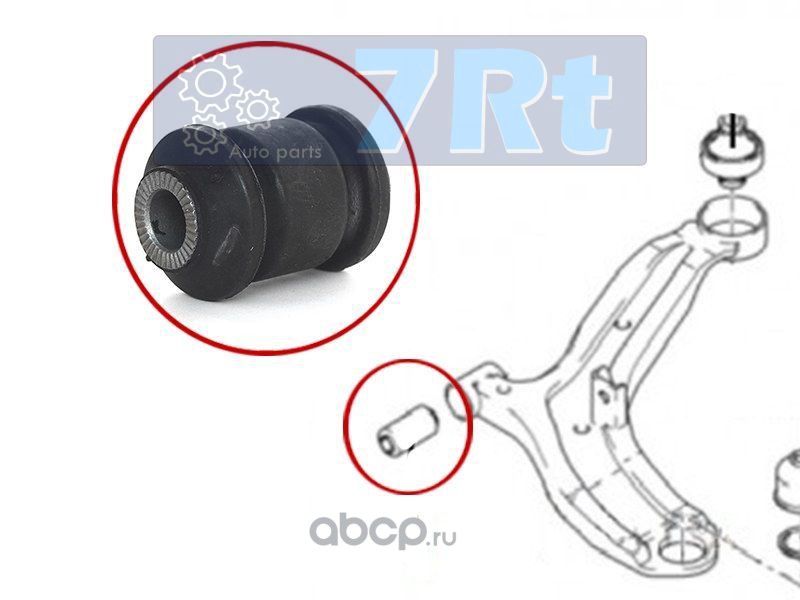 Сайлентблок переднего рычага передний хендай солярис