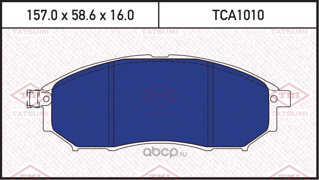 TATSUMI TCA1010 Колодки тормозные дисковые передние