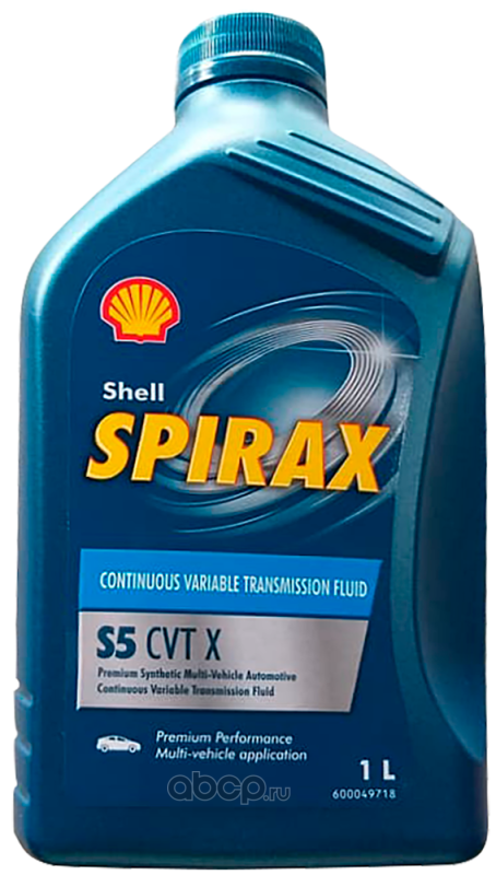 Shell 550054194 Масло трансмиссионное Shell Spirax S5 CVT X 1 л
