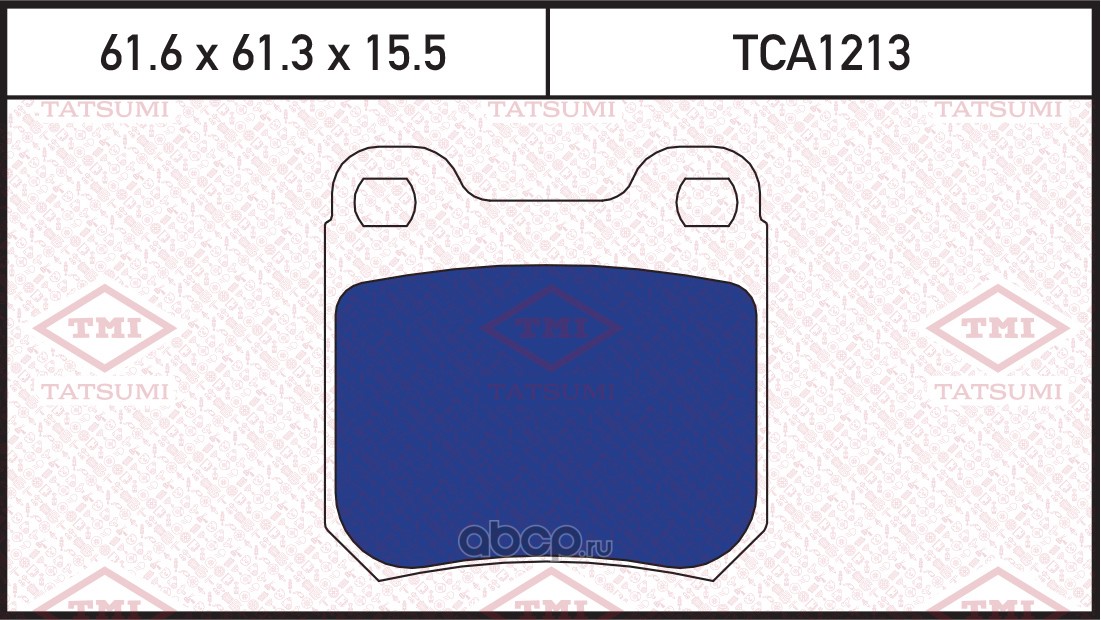 TATSUMI TCA1213 Колодки тормозные дисковые задние