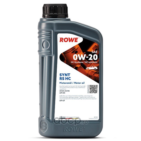 ROWE 20134001099 Масло синтетика 0W-20 1л.