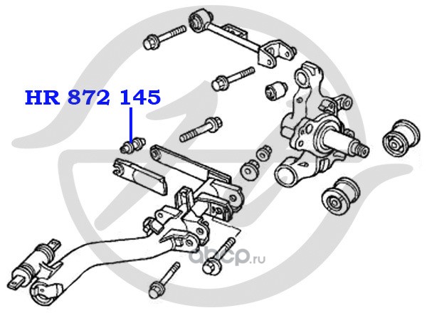 Сайлентблоки задней подвески хонда срв 3 схема
