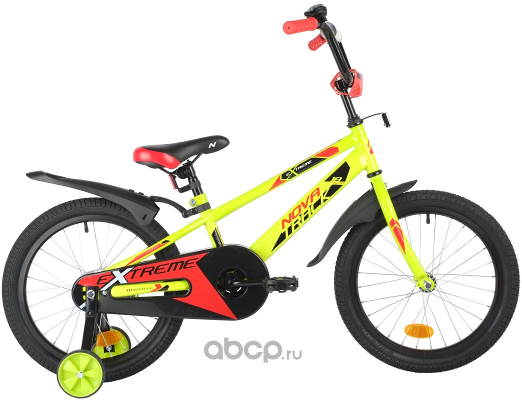 Велосипед 18 детский Novatrack Extreme, количество скоростей 1, рама сталь, зеленый 183EXTREMEGN21