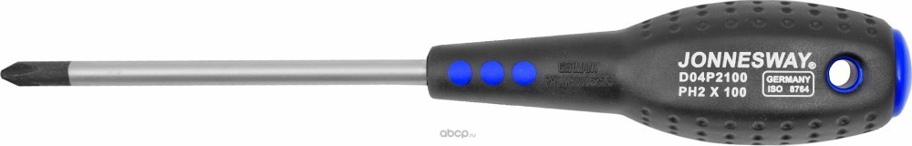 Jonnesway D04P2100 Отвертка стержневая крестовая FULL STAR, PH2х100 мм