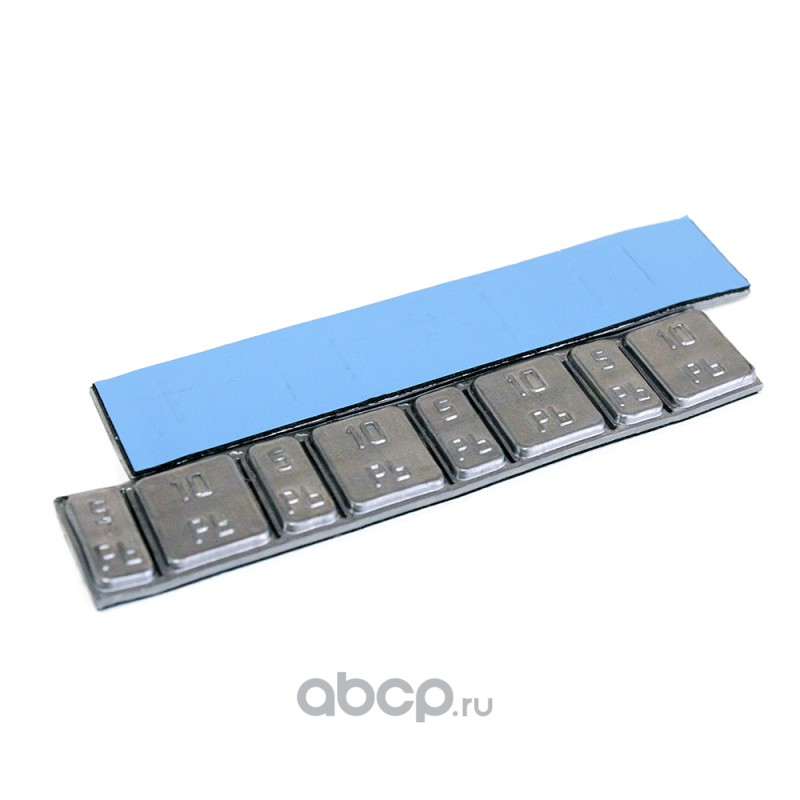 НОРМ 0062 Груза адгезивные свинец.  5-10гр 19 мм(Синий скотч) (Zn) (50шт.)