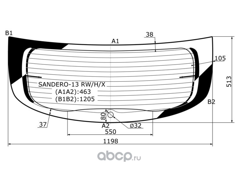 Стекло сандеро. Стекло заднее с обогревом Рено 5д. Sandero RW/H/X. Размер заднего стекла Renault Sandero 2. Стекло багажника XYG Рено Сандеро.