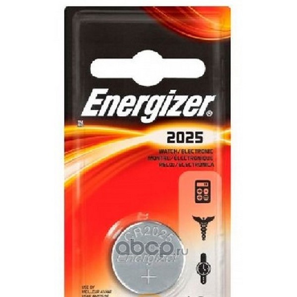 Energizer E301021602 Батарейка литиевая Lithium CR2025 3 В упаковка 1 шт.