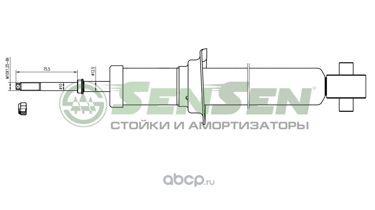 Купить Амортизатор газовый NISSAN PRIMERA P10 P11 перед. 91-96