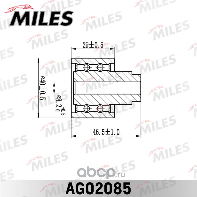Miles AG02085 Ролик ремня ГРМ