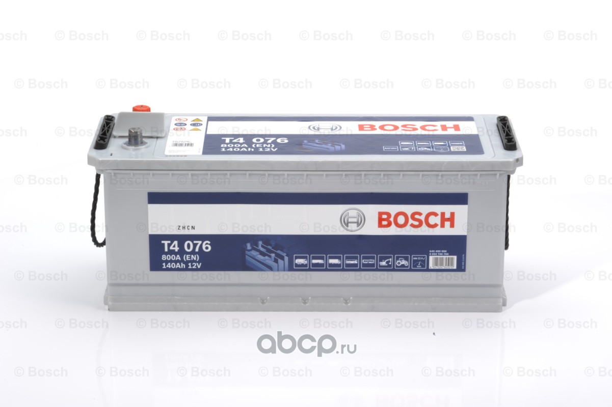 Bosch 0092T40760 Батарея аккумуляторная 140А/ч 800А 12В обратная полярн. стандартные клеммы
