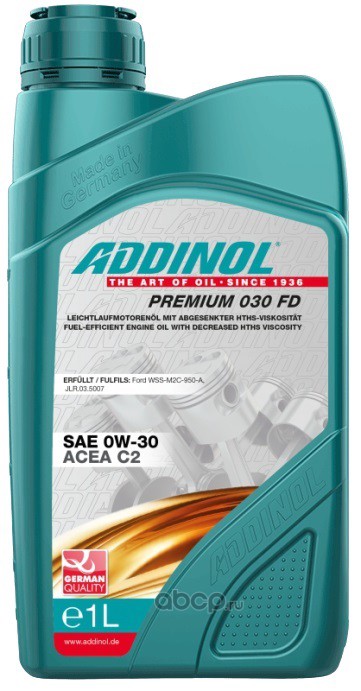ADDINOL 4014766074836 Масло моторное ADDINOL Premium 030 FD синтетика 0W-30 1 л.