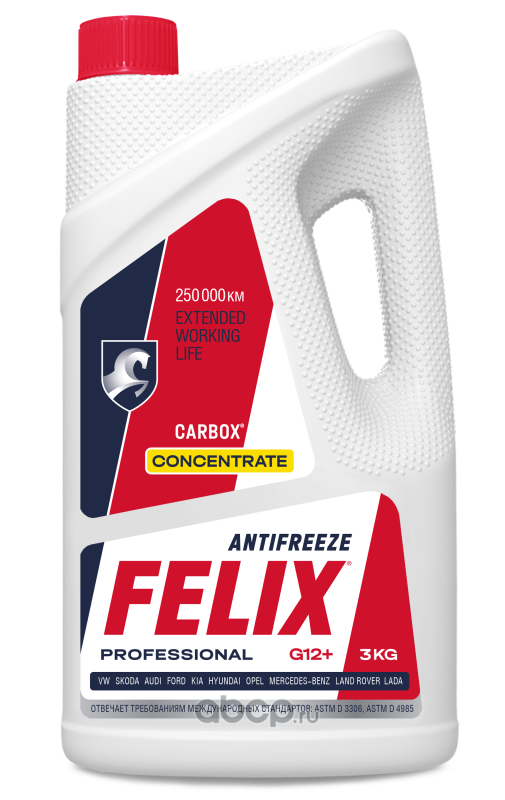 FELIX CARBOX G12  Антифриз красный концентрат (3L) 430206042