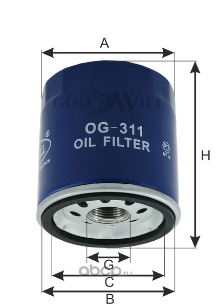 Goodwill OG311 Фильтр масляный двигателя