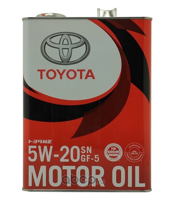 TOYOTA 0888010605 Масло моторное Motor Oil SN/GF-5 5W-20 синтетическое 4 л