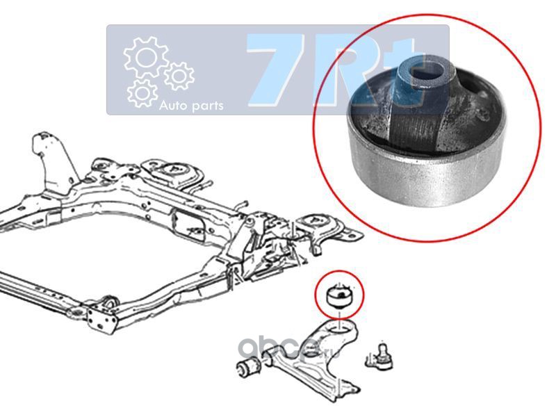 Сайлентблок переднего рычага задний фабия
