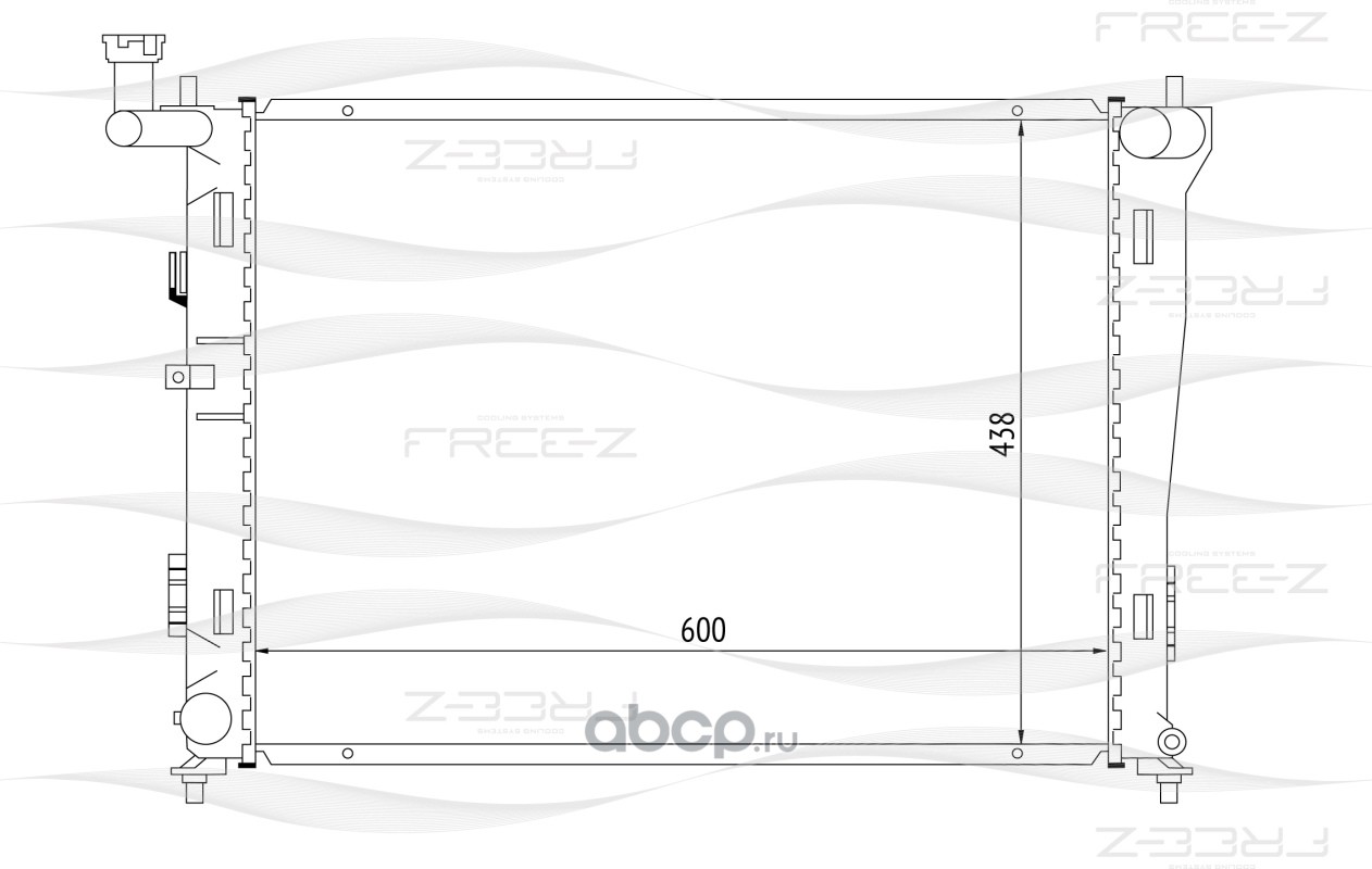 FREE-Z KK0220 Радиатор охлаждения