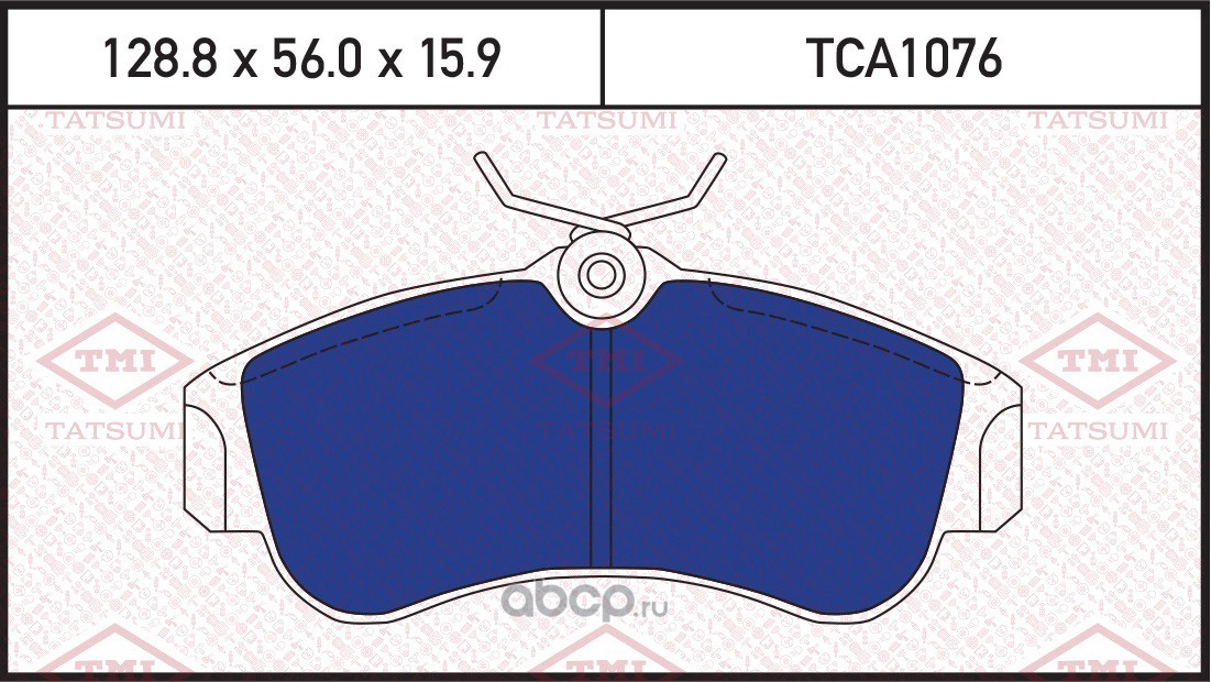 TATSUMI TCA1076 Колодки тормозные дисковые передние