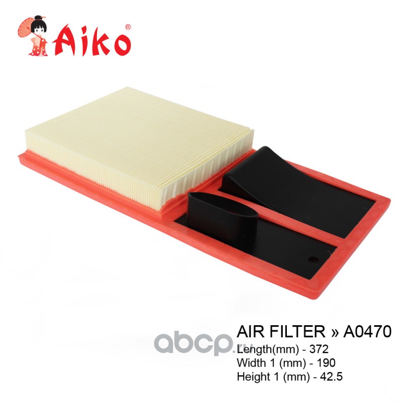 AIKO A0470 Фильтр воздушный SKODA Fabia, Rapid, VW Golf VI, Polo IV (2006-)