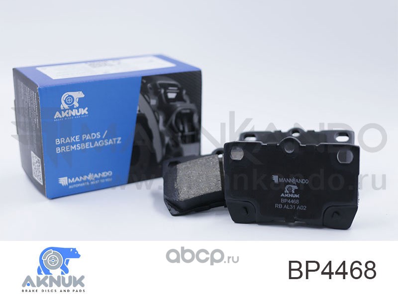 AKNUK BP4468 Колодки тормозные дисковые задние LEXUS GS (_S19_) AKNUK