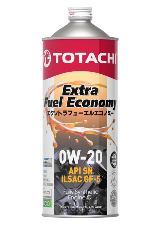 TOTACHI 4562374690615 Масло моторное TOTACHI Extra Fuel 0W-20 синтетика 1 л.